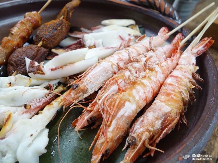 台北中山 上引水產炭道海鮮燒烤 戶外燒烤區 魚樂分享誌