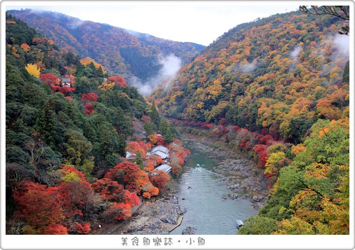 【日本旅遊】京都嵐山 龜山公園展望台 絕世賞楓美景 @魚樂分享誌